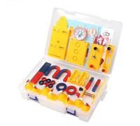 Louttary Grande set di magneti scientifici per bambini, set di magneti fisici per esperimenti elettromagnetici, educativi per studenti, 1 set