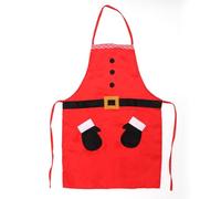 Louttary Grembiuli Natalizi Grembiuli da Babbo Natale per Grembiuli da Cucina per Famiglie Grembiuli da Feste, B Rosso