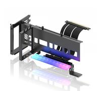 Louttary Kit PCIe 4.0 X16 5V 3PIN ARGB per Scheda Video con Supporto per Scheda Grafica, Staffa Nera