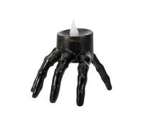 Louttary Lanterna A Mano Scheletro di Halloween Atmosfera Puntelli Lampada A Candela di Halloween con Luce Notturna A Mano Scheletro