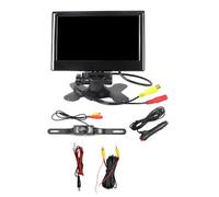 Louttary Monitor LCD HD a colori da 12 V-24 V 7 FTT, con telecamera targa, per auto CCTV