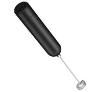 Louttary Montalatte Portatile, Montalatte Elettrico per Caffè, Montalatte Elettrico Frullatore per Bevande Nero