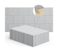 Louttary Murali Acustici da 15 Pezzi 12x8x4 Pollici, Pannello Fonoassorbente Autoadesivo, per Studi di Registrazione Grigio