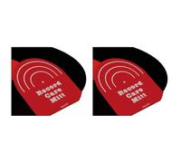 Louttary Nero Vinile Record Clip Record Cleaner Handler Mitt per LP Accessori per la Pulizia dei Dischi Rosso