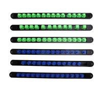 Louttary Organizzatore di Presa In ABS Ad Alta con 6 Pezzi e Clip per Drive da 1/2", 3/8", 1/4" per L'Organizzazione Degli Attrezzi.