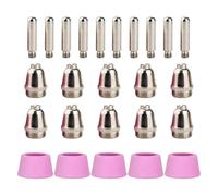 Louttary Per Parti del Taglia Plasma ELECTRIC 58605 20A 59184 Elettrodi 59183 Punte Ugelli (Kit da 25 Pezzi)