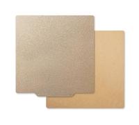Louttary Piastra per stampante 410 mm x 410 mm, acciaio a molla PEI bifacciale per accessori per stampanti 3D