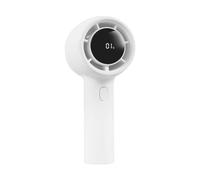 Louttary Piccolo ventilatore portatile, durevole, silenzioso con alta velocità del vento e 3 velocità di ricarica e display