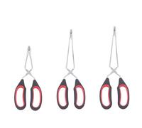 Louttary Pinza a forbice con comoda pinza extra lunga in acciaio inox per cucinare e grigliare