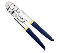 Louttary Pinza crimpatrice in acciaio inox, pinza crimpatrice in acciaio inox per crimpatrice e set di manicotti