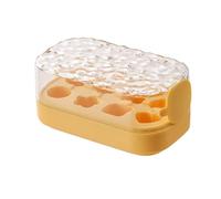 Louttary Premere Vassoio per Cubetti Ghiaccio 8 Vassoio per Cubetti Ghiaccio Macchina per Cubetti Ghiaccio A Spinta Stampo per Vaschetta Ghiaccio Facile Sformare Gadget da Cucina Estivi B