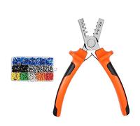 Louttary PZ1.5-6 Set Mini Crimpatrice Portatile per Crimpare Tubi di Connessione Isolati e Non Isolati In Gomma Isolante