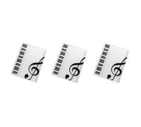 Louttary Raccoglitore a 3 pezzi, formato A4, scrivibile e rimovibile, durevole A