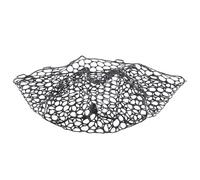 Louttary Rete da pesca pieghevole, in gomma resistente all'usura, nera, 32 cm, 1 pezzo