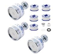 Louttary Rubinetto Filtro Acqua Lavandino: Rubinetto Rotante A 360° Filtri Purificatore Rubinetto Cucina Filtrazione per Bagno di Casa (Confezione da 3)
