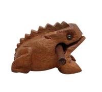 Louttary Scanalatura intagliata, percussione, suono musicale, rana in legno, giocattolo a blocco, facile da installare, ca. 27 x 7 x 7 cm