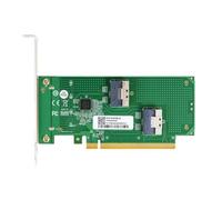 Louttary Scheda Adattatore PCIe X16 A Doppio Canale A 2X SlimSAS SFF-8654 8i Adattatore di Estensione PCI4.0 XIC PE4165