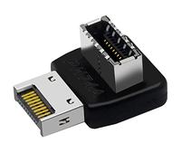 Louttary Scheda madre per computer Tipo E USB 3.1 Tipo E Interfaccia E 90 Gradi Sterzo Anteriore Tipo C Adattatore Installato (PH74A)