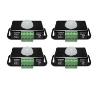 Louttary Sensore di movimento a LED 12 V/24 V DC, sensore di movimento, corpo a infrarossi, sensore di movimento PIR, dimmer automatico senza fili, facile installazione