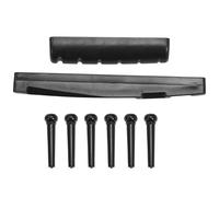 Louttary Set di 10 penne per chitarra acustica, con kit per dadi per sella, per chitarra, colore nero
