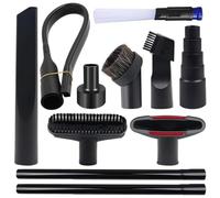 Louttary Set di 11 accessori per aspirapolvere 2 1/2 su 1 1/4 su 1 3/8 e 1 7/8 su 1 kit adattatore per tubo aspirapolvere in plastica universale