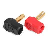 Louttary Set di 2 tappi e maniglie rigide a forma di L, in metallo, 4 mm, per 1/10 pezzi di aggiornamento auto RC
