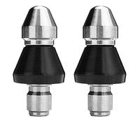 Louttary Set di 2 ugelli ad alta pressione in acciaio inox per idropulitrice 1/4