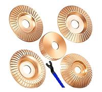 Louttary Set di 5 dischi per legno universale per smerigliatrice angolare 4 o 4 1/2