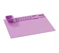 Louttary Set di tappetini in silicone con tazza, tappetino in silicone per bambini, per pittura in resina, fai da te e artigianato, 1 pezzo