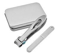 Louttary Set Tagliaunghie Spesse per Unghie e Unghie con Apertura un Mascella Larga per Unghie nel Acciaio Inossidabile Kit per Pedicure per Manicure Incarnito per Uomo e