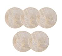 Louttary Sottobicchieri Rotondi Sottobicchieri Resistenti al Tappetino Protettivo Antiscivolo per Tavolo da Pranzo Cucina Caffè Tè Sottobicchiere per Bevande Calde B