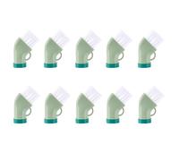 Louttary Spazzola multiuso per la pulizia delle fughe, cucina, pavimento, bagno, spazzola multiuso 3,7 x 10,5 cm, verde