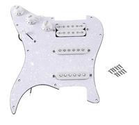 Louttary ST SQ - Chitarra elettrica, pre-cablata, battistrada, gruppo pickup, bianco perla