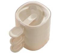 Louttary Stampo per Gelato Multistrato Stampi per Ghiaccioli Impilabili Fatti In Casa In Silicone Stampo per Ghiaccioli Riutilizzabili Carino DIY Avorio