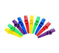 Louttary Strumenti Musicali in Plastica Kazoos con Diaframmi Flauto per Regali, Prezzi e Regali 5 Colori (10 Pezzi)