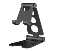 Louttary Supporto per tablet, pieghevole, regolabile, per scrivania, portatile, supporto per tablet, nero