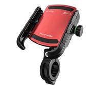 Louttary Supporto universale per telefono da moto, visualizzazione a 360°, supporto per telefono da 5,4 a 7,2, rosso