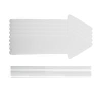 Louttary Targhe vuote a freccia con paletti, cartelli per prato, per esterni, per cortile vuoto, confezione da 5, 43,2 x 15,2 cm