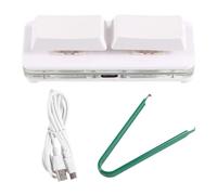 Louttary Tastiera a 2 tasti con tasti di scelta rapida personalizzati, USB, hot-swap, gambo meccanico, cablato, barra spaziatrice, tastiera personalizzata su schermo cut,