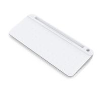 Louttary Tastiera da desktop, mini lavagna, lavagna in vetro temperato, per ufficio, supporto cancellabile per appunti e palmo, durevole, facile da installare