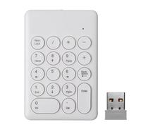 Louttary Tastiera Digitale Wireless 2.4G USB 18 Mini Tastierino Numerico Tastierino Numerico Contabilità Cassiere per Laptop Notebook Tablet B