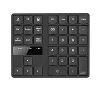 Louttary Tastiera Numerica Wireless 2.4G Portatile 35 Tastiera per Ufficio Contabilità Finanziaria Tastiera Ricaricabile Nera