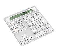 Louttary Tastierino Numerico Wireless Bluetooth Tastierino Wireless Ergonomico in modalità Doppia Calcolatrice Bluetooth 2in1 Portatile