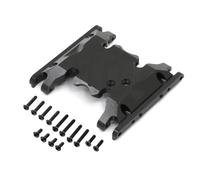 Louttary Telaio in lega di alluminio Supporto ingranaggi per 1/10 RC Auto Assiale SCX10 II 90046 AXI90075 Nero