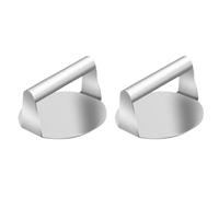 Louttary Tritatutto in acciaio inox per bricchette di hamburger, spargitore per hamburger, stampo rotondo per bricchette di carne, accessori da cucina