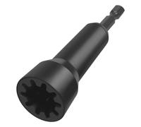 Louttary Utensile di tornitura per dadi metallici, Twist Wire Connector Socket Wire Twisting Spinner con mandrino 1/4, facile da usare, nero