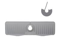Louttary Vassoio antigoccia in silicone, paraspruzzi per rubinetti lavabo, tappetino scolapiatti in silicone, tappetino scolapiatti in silicone, facile da installare, facile da usare