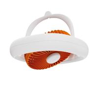 Louttary Ventilatore da Soffitto Ventilatore Oscillante con 7 Pollici 4000mah 4 e Luce Calda Lampada A LED USB Ventilatore da Soffitto da Scrivania-B