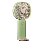 Louttary Ventilatore Portatile Piccolo Portatile Ventilatore Portatile da Esterno Batteria Ricaricabile A 3 Velocità da 400 MAh Supporto per Telefono con Ventola Multifunzione da Esterno B