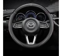 LOUUYJH Coprivolante Auto, per Mazda CX-3 SUV 2015-2018 38cm Antiscivolo Traspirante Protezione Volante Auto Interno Accessori,B